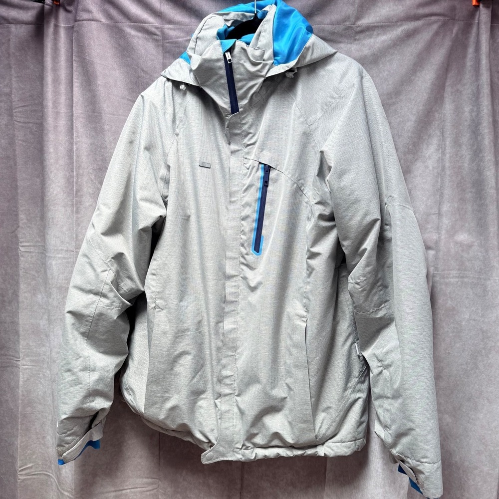 Sweden 2117 XXL Gray Blue Tritech Insulated Waterproof Hooded Softshell Jacket